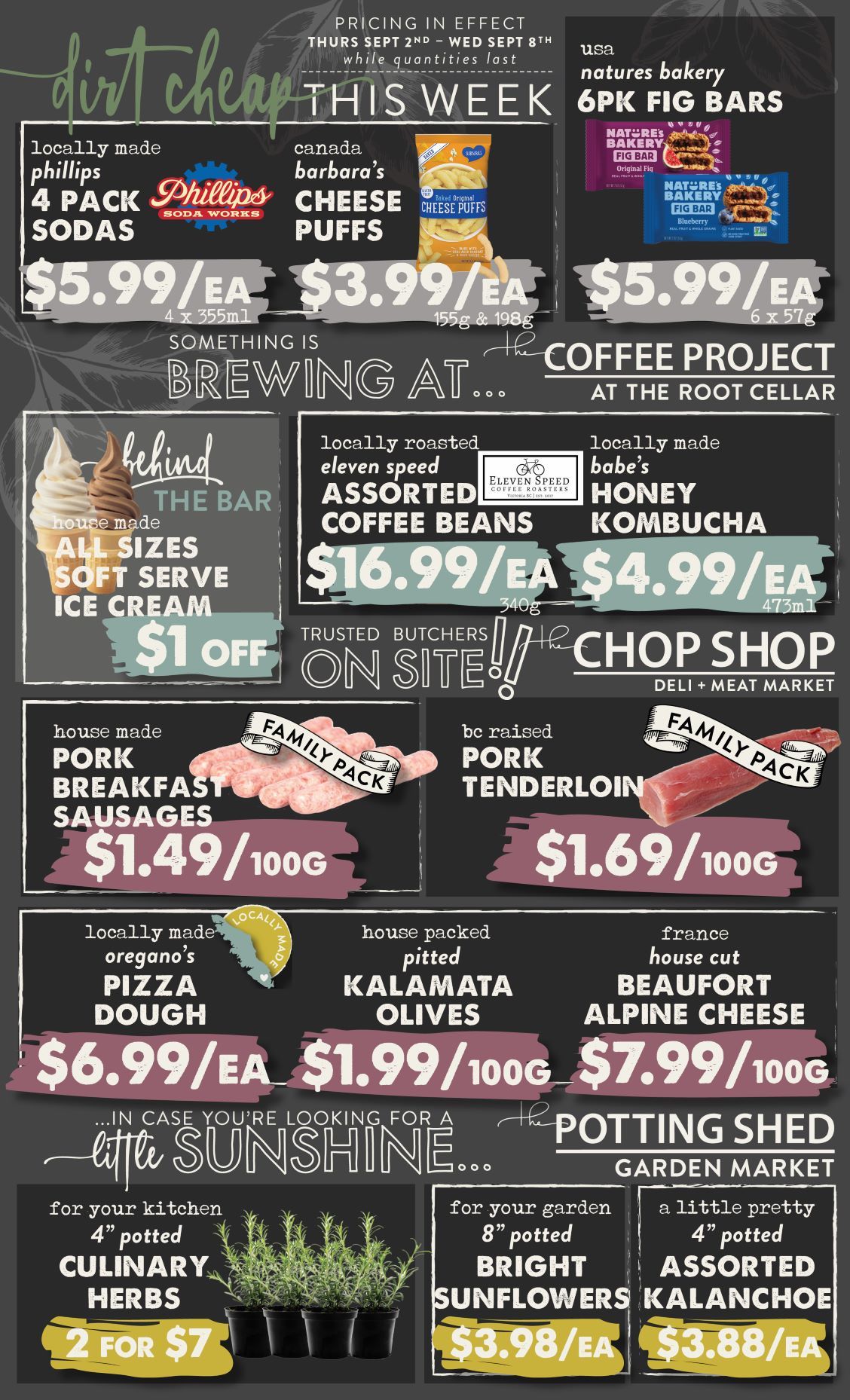 The Root Cellar Flyer September 2 to 8