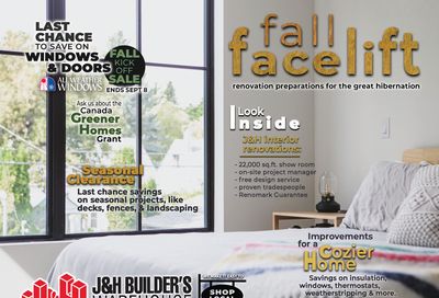 J&H Builder's Warehouse Flyer September 2 to 29