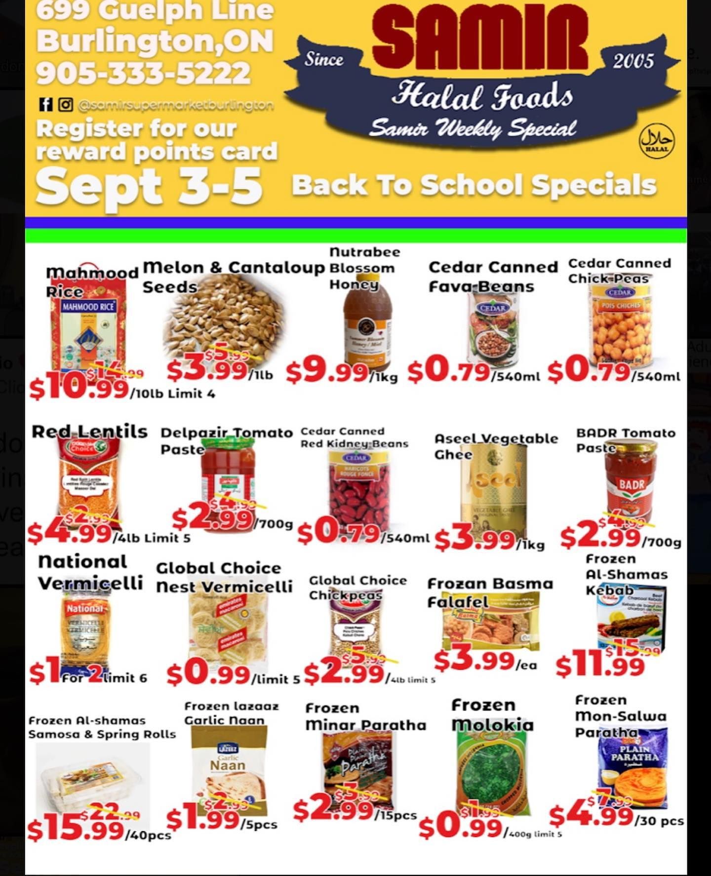 Samir Supermarket Flyer September 3 to 5