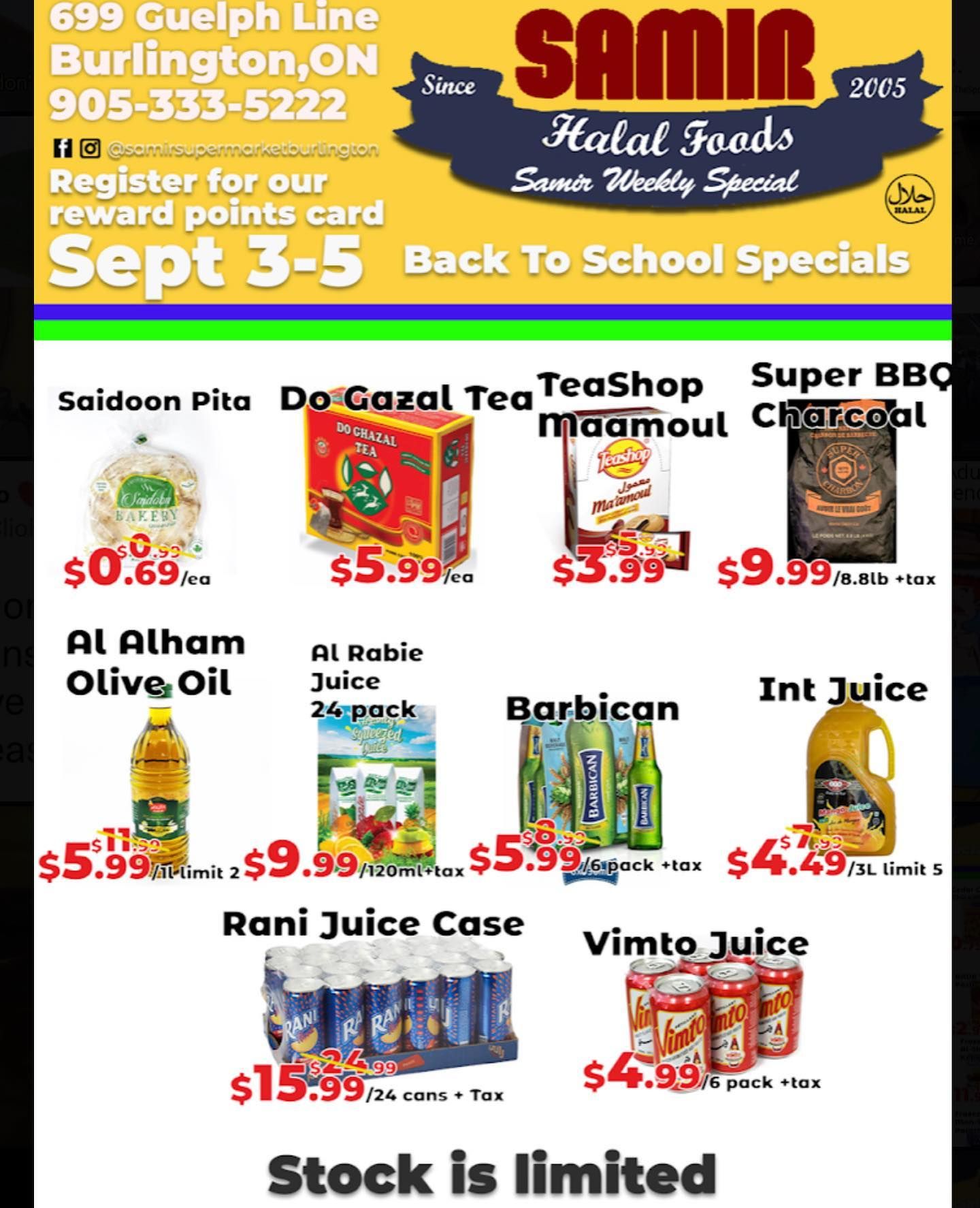 Samir Supermarket Flyer September 3 to 5