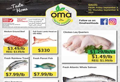 Oma Fresh Foods Flyer September 3 to 9