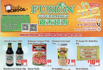 Fusion Supermarket Flyer September 3 to 9