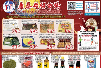 Tone Tai Supermarket Flyer September 3 to 9