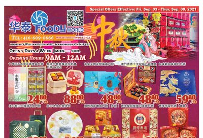 Foody World Flyer September 3 to 9