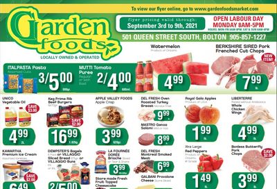Garden Foods Flyer September 3 to 9