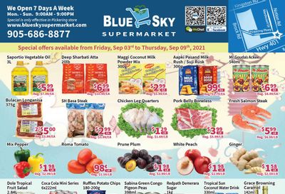 Blue Sky Supermarket (Pickering) Flyer September 3 to 9