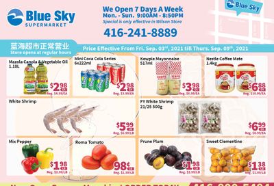 Blue Sky Supermarket (North York) Flyer September 3 to 9