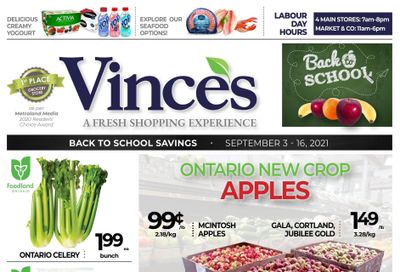 Vince's Market Flyer September 3 to 16