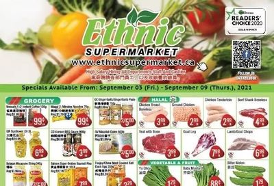 Ethnic Supermarket Flyer September 3 to 9