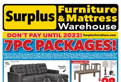 Surplus Furniture & Mattress Warehouse (Thunder Bay) Flyer September 6 to 19