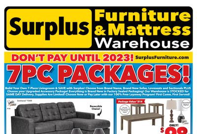 Surplus Furniture & Mattress Warehouse (St. John's) Flyer September 6 to 19