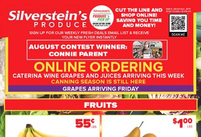 Silverstein's Produce Flyer September 7 to 11