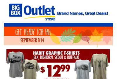 Big Box Outlet Store Flyer September 8 to 14