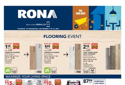 Rona (ON) Flyer September 9 to 15