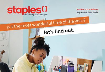 Staples Back to School Flyer September 8 to 14