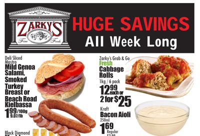 Zarky's Flyer September 8 to 14