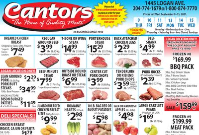 Cantor's Meats Flyer September 9 to 15