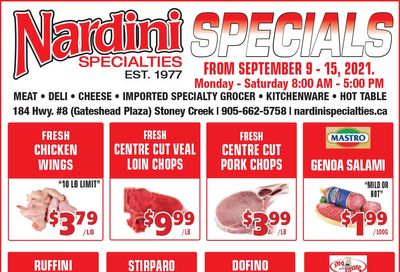 Nardini Specialties Flyer September 9 to 15