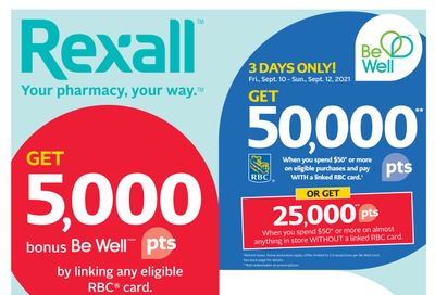 Rexall (West) Flyer September 10 to 16