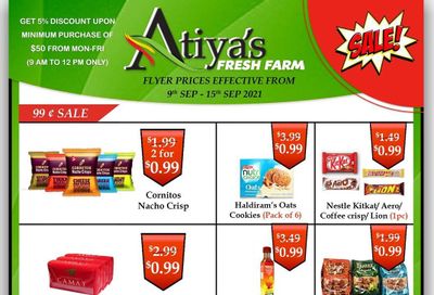 Atiya's Fresh Farm Flyer September 9 to 15