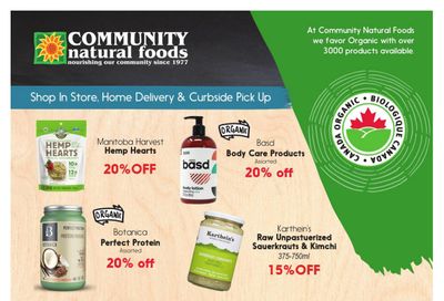 Community Natural Foods Flyer September 9 to 15