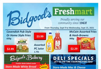 Bidgood's Flyer September 9 to 15