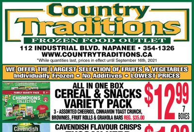 Country Traditions Flyer September 9 to 16