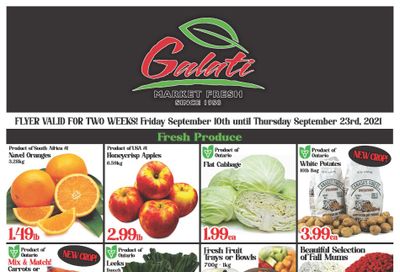 Galati Market Fresh Flyer September 10 to 23