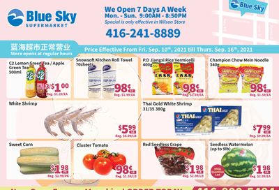 Blue Sky Supermarket (North York) Flyer September 10 to 16