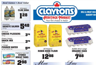 Claytons Heritage Market Flyer September 10 to 16