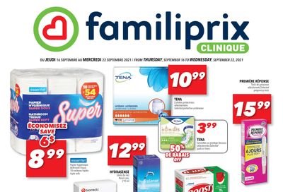 Familiprix Clinique Flyer September 16 to 22