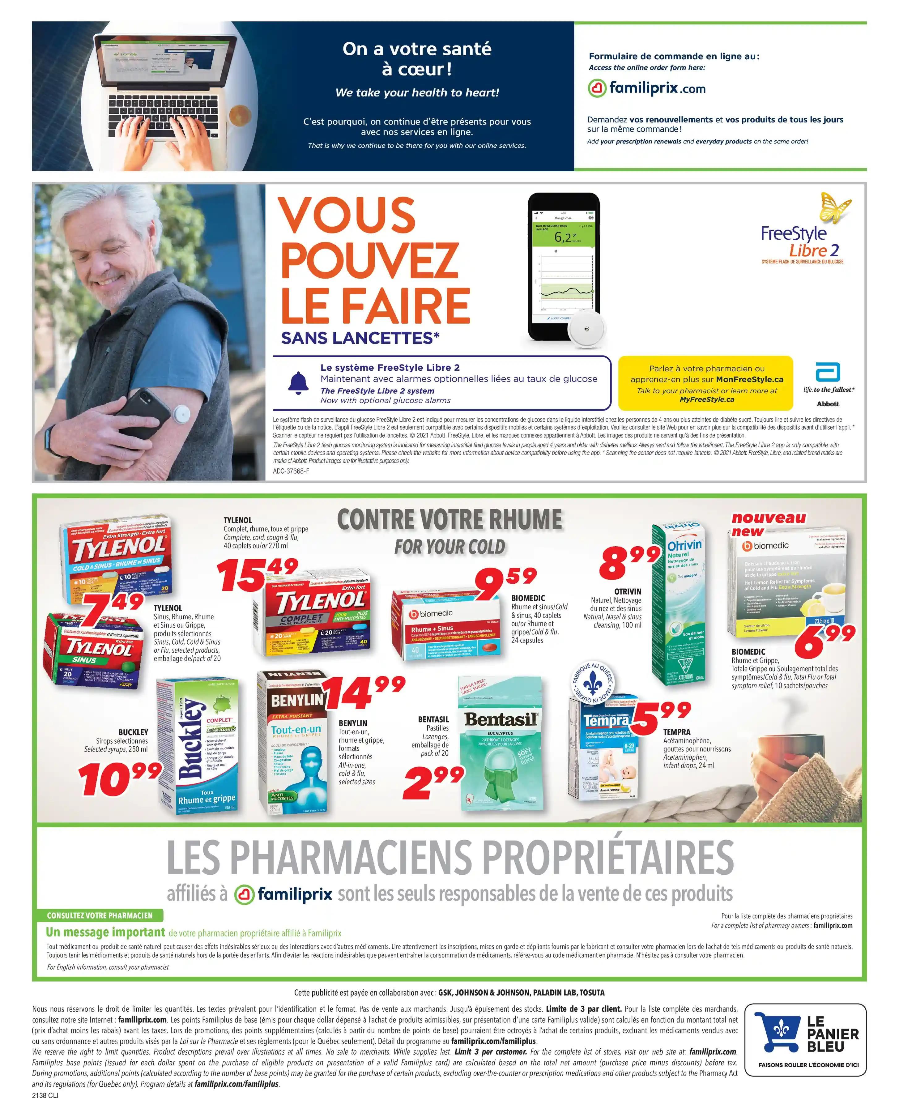 Familiprix Clinique Flyer September 16 to 22