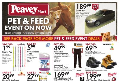 Peavey Mart Flyer September 17 to 23