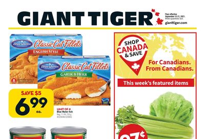 Giant Tiger (Atlantic) Flyer September 15 to 21