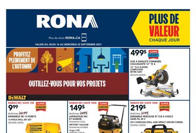 Rona (QC) Flyer September 16 to 22