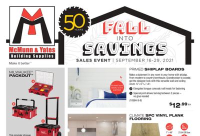 McMunn & Yates Building Supplies Flyer September 16 to 29
