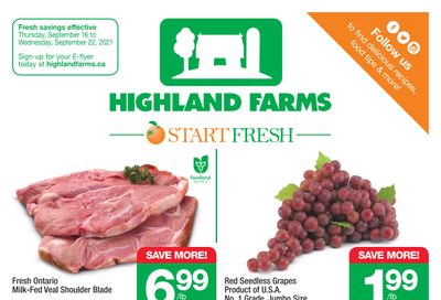 Highland Farms Flyer September 16 to 22