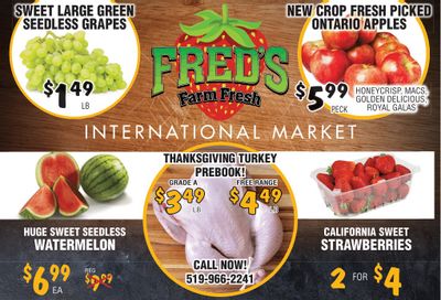 Fred's Farm Fresh Flyer September 15 to 21