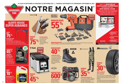 Canadian Tire (QC) Flyer September 16 to 22