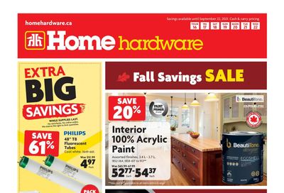 Home Hardware (Atlantic) Flyer September 16 to 22