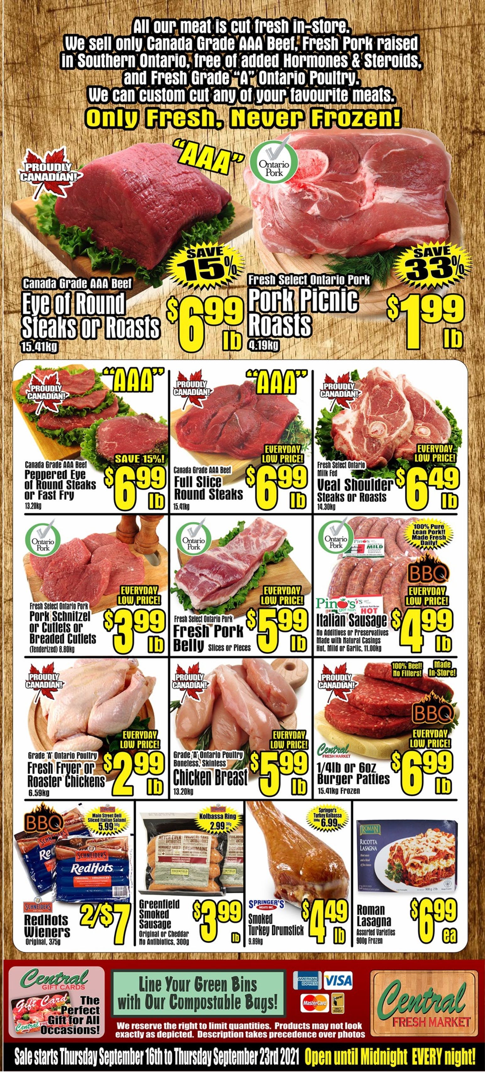 Central Fresh Market Flyer September 16 to 23