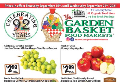 The Garden Basket Flyer September 16 to 22