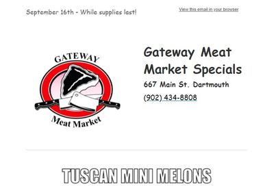 Gateway Meat Market Flyer September 16 to 22