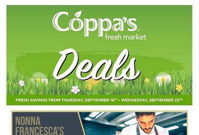 Coppa's Fresh Market Flyer September 16 to 22