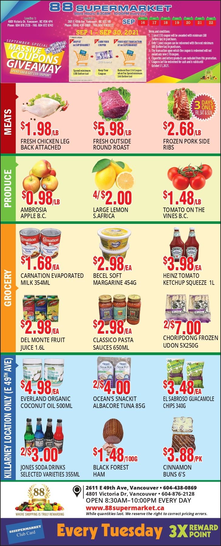88 Supermarket Flyer September 16 to 22
