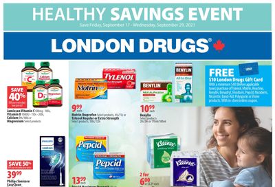 London Drugs Healthy Savings Event Flyer September 17 to 29