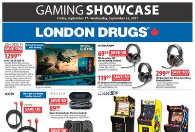 London Drugs Gaming Showcase Flyer September 17 to 22