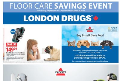 London Drugs Floor Care Savings Event Flyer September 17 to October 6