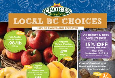 Choices Market Flyer September 16 to 22
