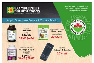 Community Natural Foods Flyer September 16 to 22